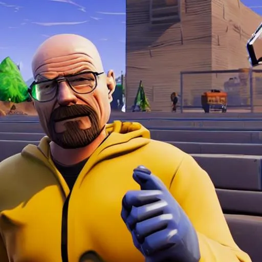 Prompt: walter white in fortnite


