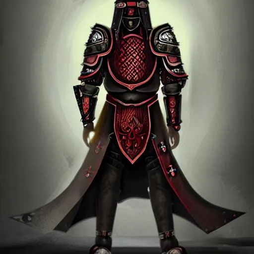 Prompt: 
a faceless man, wearing leather armor with shoulder plates, he has silver hair and caramel skin, a bloody aura with crimson flames surrounds him, he wears a mark with biolet lus in his eyes