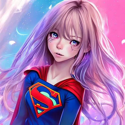 Anime Muscular Supergirl wants you