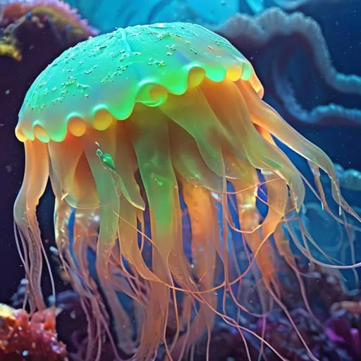 Prompt: dragon jellyfish