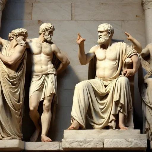 Prompt: Ancient Greek philosophers 