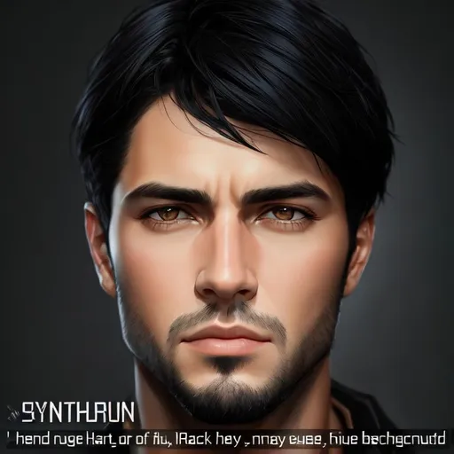 Prompt: photorealistic portrait of a handsome man with black hair with gray eyes, perfect composition, detailed face, realistic, super detailed, 8k, high quality, artstation, sharp focus, studio photo, intricate details, highly detailed, by greg rutkowski