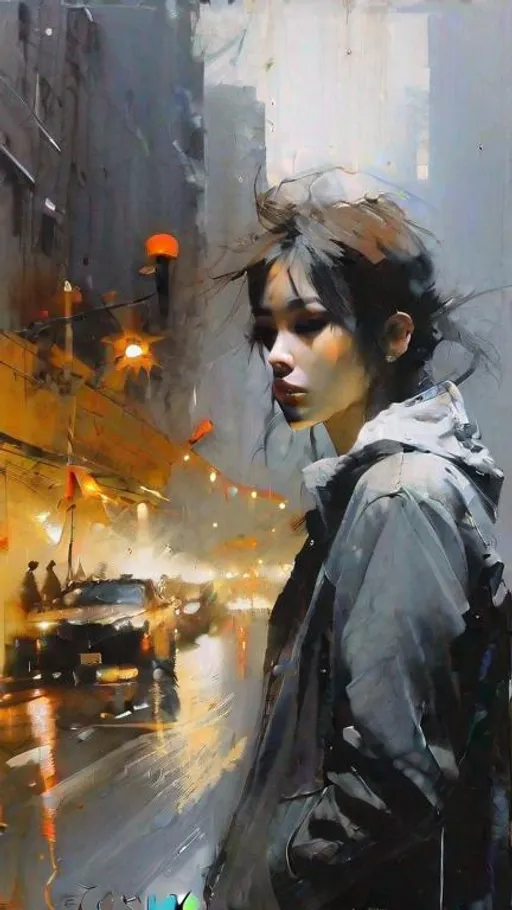Prompt: Anime,full body, shiny skin, detailed face, detailed eyes, insanely detailed, brown hair, hazle eyes. concept art by Stephen Gammell, Pino Daheny, Jeremy Mann, Alex Maleev, Carne_Griffiths, 32k, studio cinematic lighting, oil on canvas, fine art, super efficient light, crisp focus, graininess, feeling of passion, ideal body proportions.