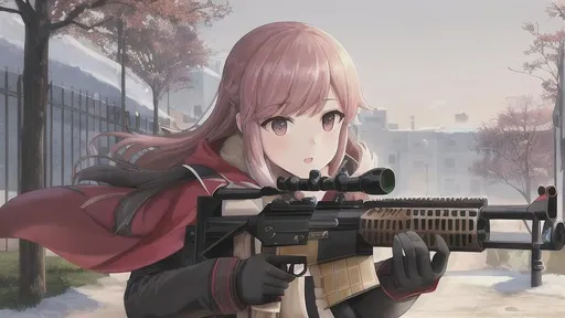 Prompt: una chica pero con un francotirador en la esparda ((((modelo del francotirador:Magnum Sniper Rifle conosido como:AWP)))) (basado de las Armas del couter striker)