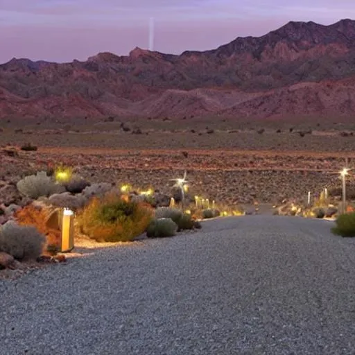 Prompt: Lights On in Electric Oasis Nevada Path to Iron Will and True Wealth