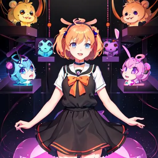 Prompt: chika fnaf, detailed 