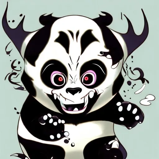 Prompt: demon panda hybrid
