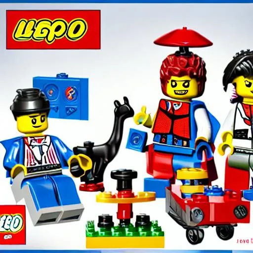 Prompt: poppy playtime lego set