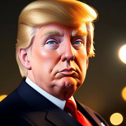 Prompt: Disney Pixar style donald trump with american flag, highly detailed, intricate, big eyes, adorable, beautiful, vivid  dramatic lighting, light shafts, radiant, ultra high quality octane render, night forest background,  bokeh, hypermaximalist
