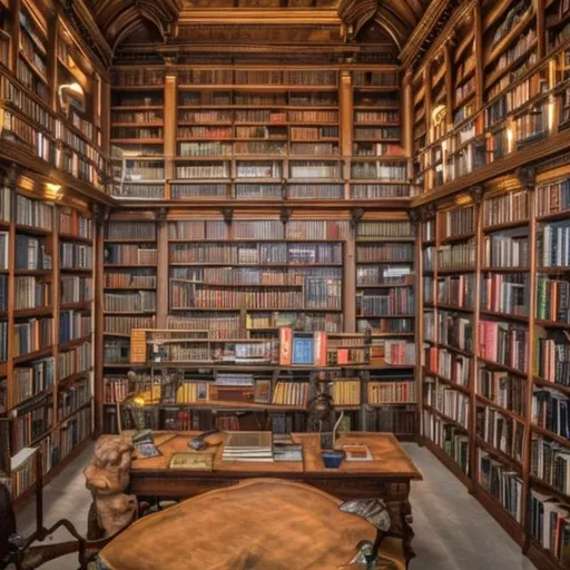 Prompt: sobre una biblioteca encantada
