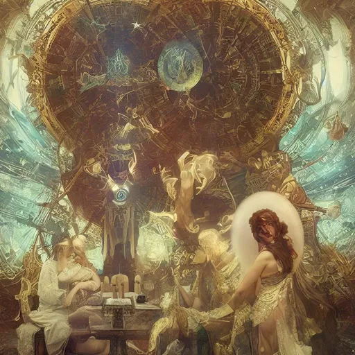 Prompt: Monster’s Stellar CROSS SYMBOL WEARING GODLY blond chess player CROSS CROWN KING CHAMPION rhads, beeple, , tom bagshaw, alphonse mucha, global illumination, detailed and intricate environment VICTORY CHURCH