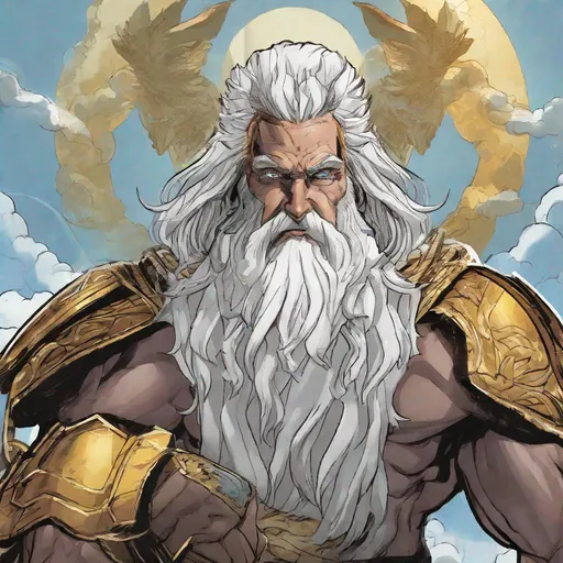 Prompt: Odin and comic Zeus combined 