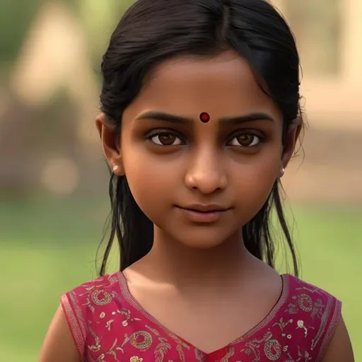 Prompt: Indian, girl, front view realistic, without makeup