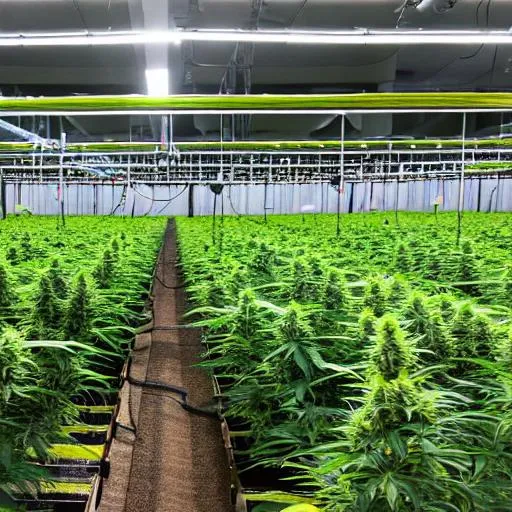 Prompt: state of the art new cannabis grow
