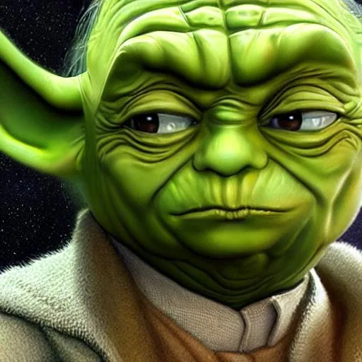 Prompt: donald trump as yoda full art realistic 3d full detail