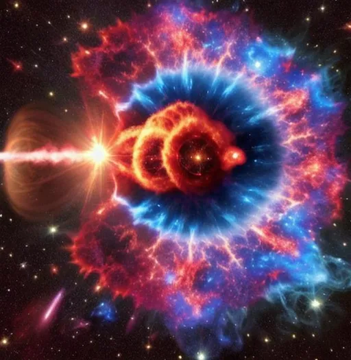 Prompt: Supernova creating another dimension of space and time 
