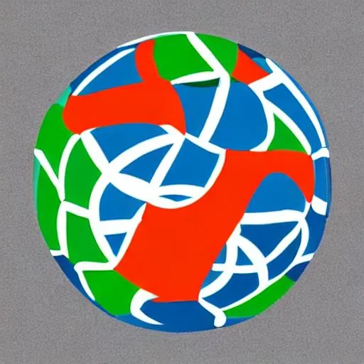 Prompt: a blue, orange, and green soccer ball in logo style. Above, in logo text: "Dynamic Coaching and Counseling" 


 