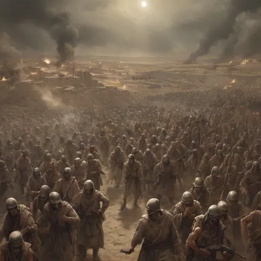 Prompt: What will Jesus and its army in Edom look like during the Apocalypse 