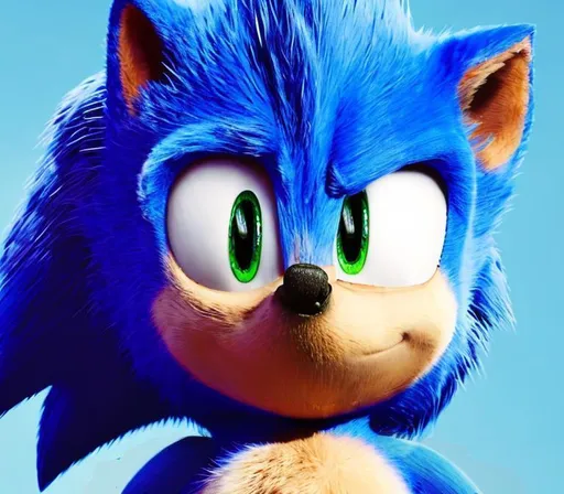 Prompt: 3d render of sonic the hedgehog with tan colored fur