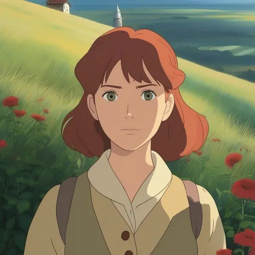 Prompt: ghibli movie starring scarlette johannson, consistent lighting and mood throughout