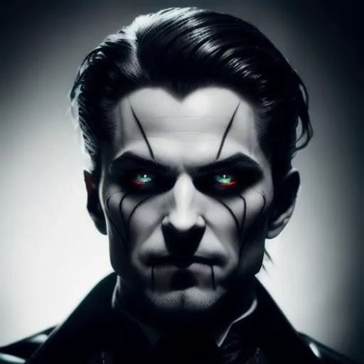 Prompt: {{{a Photorealistic portrait of a vampire lord}}}, grim - lighting, high - contrast, intricate details, elegant, highly detailed, Realistic, Film Quality, smooth, sharp focus, Evil, Sinister, ((Fangs dripping with blood)), :bat:  :vampire:  :man_vampire:  {{Shadow Moving, Living Shadow!!}}, Red Eyes