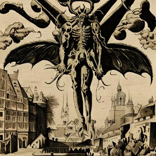 Prompt: The Demon Choronzon of Praha