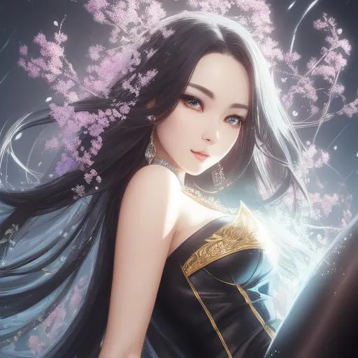 Prompt: splash art, by Greg rutkowski, hyper detailed perfect face,

beautiful kpop idol sitting, full body, long legs, perfect body,

high-resolution cute face, perfect proportions,smiling, intricate hyperdetailed hair, light makeup, sparkling, highly detailed, intricate hyperdetailed shining eyes,  

Elegant, ethereal, graceful,

HDR, UHD, high res, 64k, cinematic lighting, special effects, hd octane render, professional photograph, studio lighting, trending on artstation