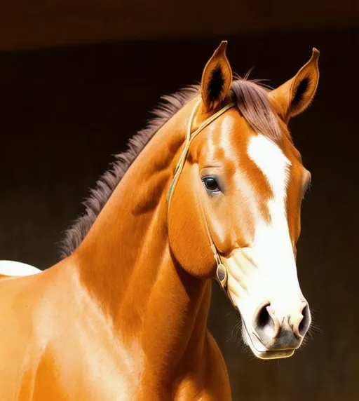 Prompt: a beautiful stuning buckskin horse, good proportion, perfect symetrical