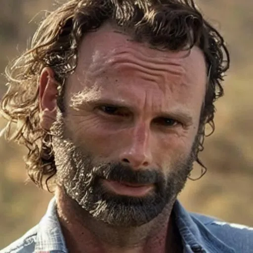 Rick Grimes With Dry Hair 