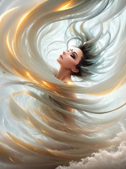 Prompt: ultra detailed full body artistic photography, wind aura, breeze , storm, thunder, lightning   ,detailed gorgeous face, dreamy, glowing, backlit, glamour, glimmer, shadows, oil on canvas, brush strokes, smooth, ultra high definition, 16k, unreal engine 5, ultra sharp focus, art by alberto seveso, artgerm, loish, sf, intricate artwork masterpiece, ominous, matte painting movie poster, golden ratio, trending on cgsociety, intricate, epic, trending on artstation, by artgerm, h. r. giger and beksinski, highly detailed, vibrant, production cinematic character render, ultra high quality female beautiful face.