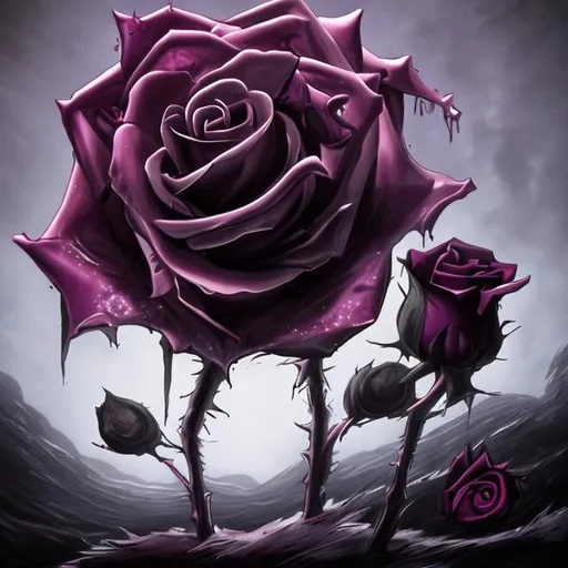 Prompt: the wither rose