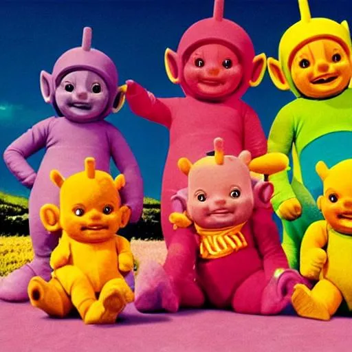 Prompt: Teletubbies 