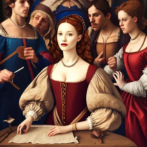 Prompt: Pretty renaissance  woman 