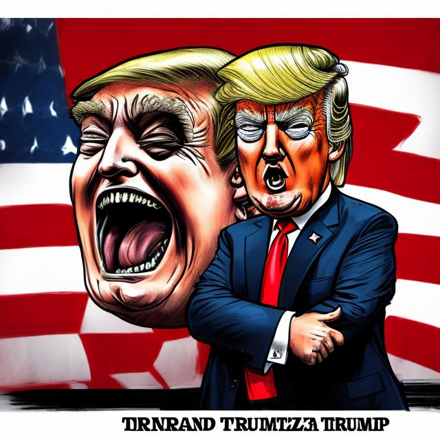 Crazed Donald Trump