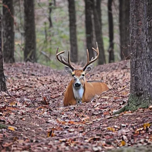 Prompt: Buck in the woods