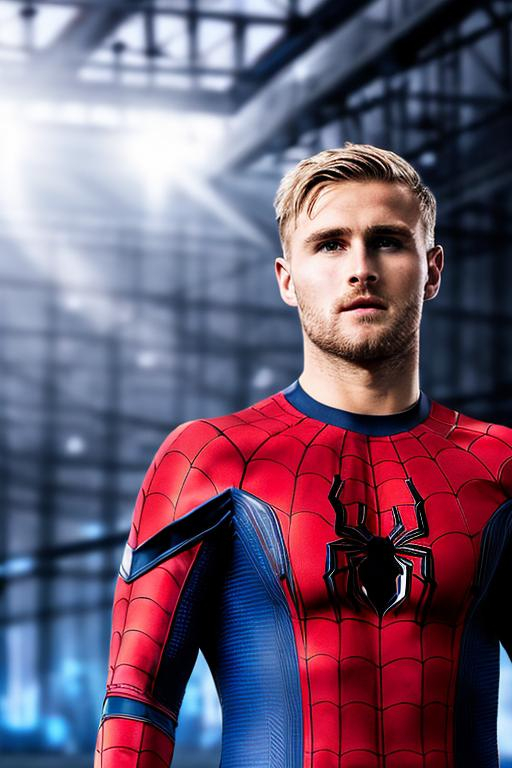 Southampton S Luke Shaw Wear Spider Man 2 Suit Red Openart