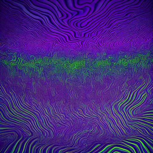 Prompt: Trippy abstract purple nature