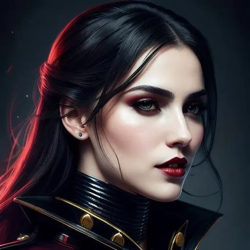 epic professional digital portrait art of vampire 👩... | OpenArt