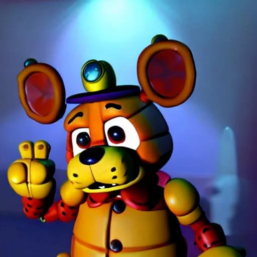 Set up your camera in a dark room and place a Freddy