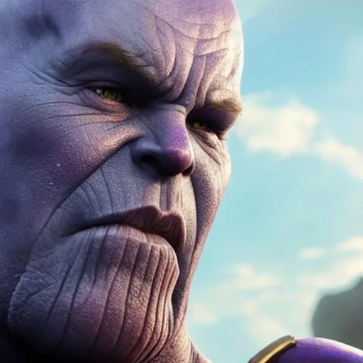 Prompt: fortnite thanos Ultra HD UHD  2K 4K 8K 12K 16K 32K 64K Photorealistic Photorealism Masterpiece Beautiful 