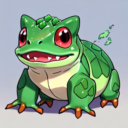 HD, High Quality, 5K, Anime, Bulbasaur, small quadru... | OpenArt