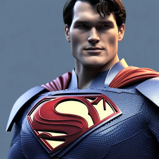 Portrait of superman in 3D in armoured suit | OpenArt