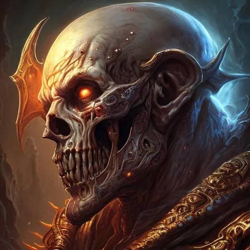 Prompt: UHD, , 8k, high quality, oil painting, hyper realism, Very detailed, clear visible face, necromancer from Diablo, hellscape background