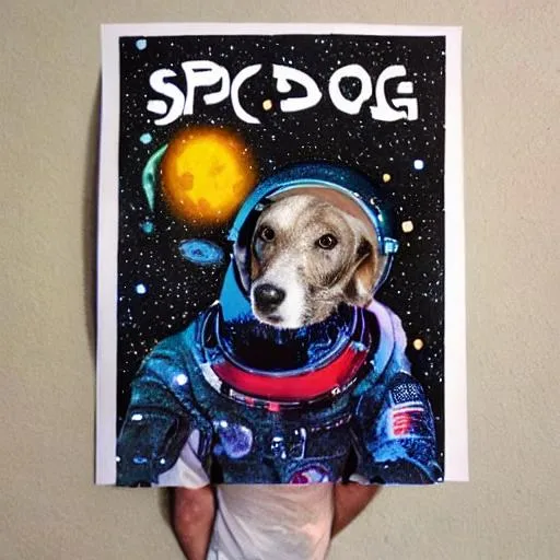 Prompt: space dog
