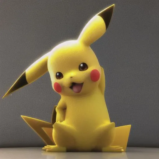 Prompt: Highest quality 3D styled Pikachu