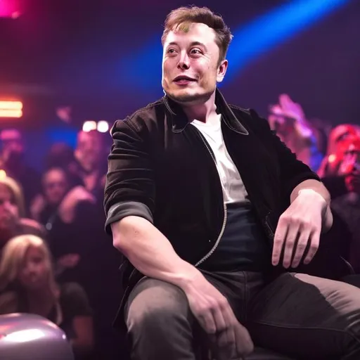 Prompt: Elon musk on nightclub