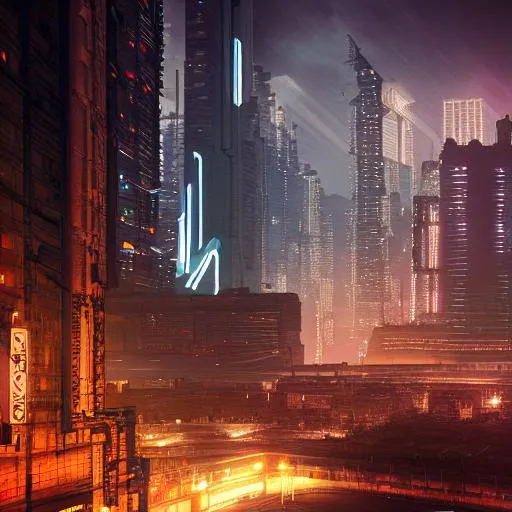 , The grand cyberpunk city, night, dramatic light,un... | OpenArt