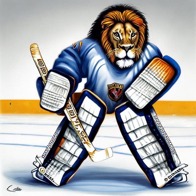 hockey goalie drawings