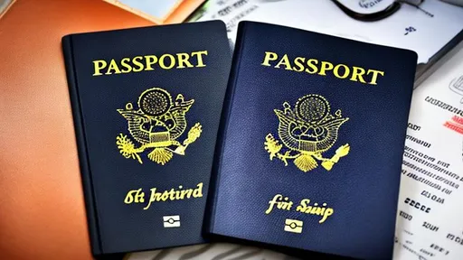 Prompt: a fake passport and a real passport