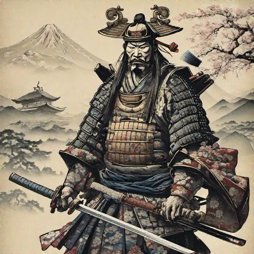 Samurai Warrior Tattoo Design. Stock Illustration - Illustration of demon,  idea: 92119441